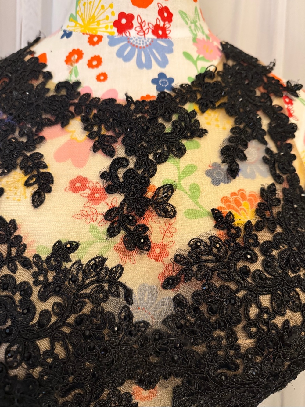 madison james Black Lace Appliqué Prom Gown - Picture 3 of 8